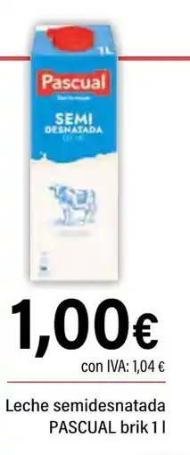 Cash Ifa PASCUAL Leche semidesnatada oferta