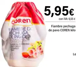 Cash Ifa COREN Fiambre pechuga pavo oferta