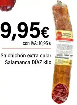 Cash Ifa DÍAZ Salchichón extra cular Salamanca oferta