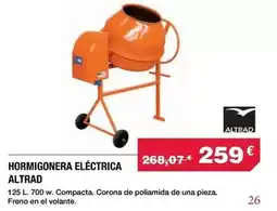 Chafiras Altrad - hormigonera eléctrica oferta