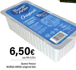 Cash Ifa BURGO ARIAS Queso fresco original oferta
