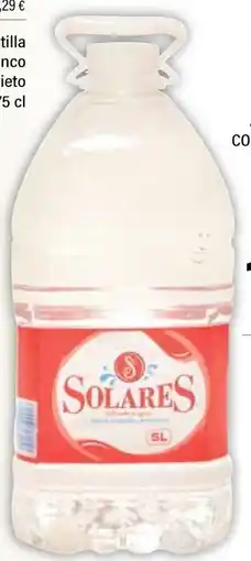 Cash Ifa SOLARES Agua sin gas garrafa oferta