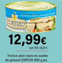 Cash Ifa CORTIZO Tronco atún claro en aceite de girasol oferta