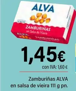 Cash Ifa ALVA Zamburiñas en salsa de vieira oferta