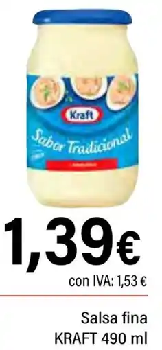 Cash Ifa KRAFT Salsa fina oferta