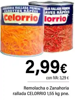 Cash Ifa CELORRIO Remolacha o Zanahoria rallada oferta