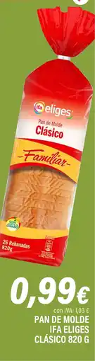 Cash Ifa IFA ELIGES Pan de molde oferta