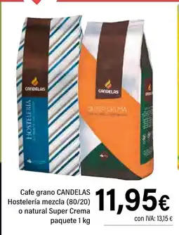 Cash Ifa CANDELAS Cafe grano Hosteleria mezcla oferta