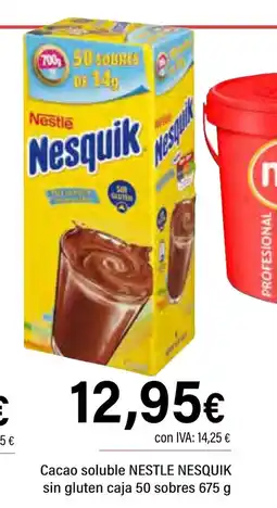 Cash Ifa NESTLE NESQUIK Cacao soluble sin gluten caja 50 sobres oferta