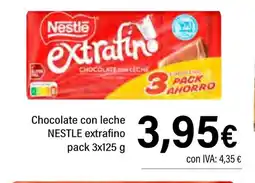 Cash Ifa NESTLE Chocolate con leche extrafino oferta