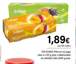 Cash Ifa IFA ELIGES Piña en su jugo oferta