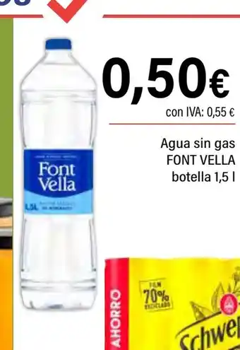 Cash Ifa FONT VELLA Agua sin gas oferta