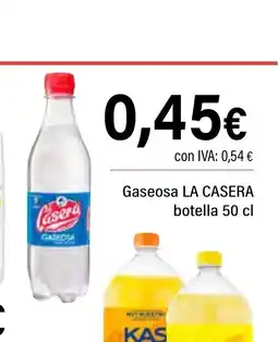 Cash Ifa LA CASERA Gaseosa botella oferta