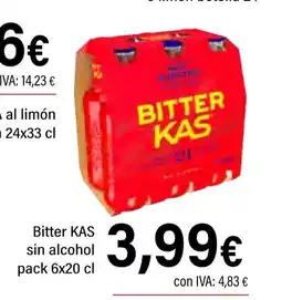 Cash Ifa KAS Bitter sin alcohol oferta