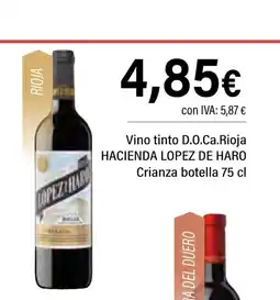 Cash Ifa HACIENDA LOPEZ DE HARO Vino tinto D.O.Ca.Rioja oferta