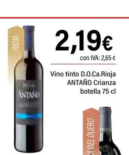 Cash Ifa ANTAÑO Vino tinto D.O.Ca.Rioja oferta