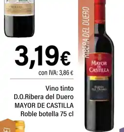 Cash Ifa MAYOR CASTILLA Vino tinto D.O.Ribera del Duero oferta