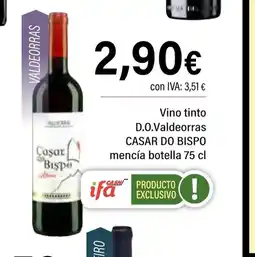 Cash Ifa CASAR DO BISPO Vino tinto D.O.Valdeorras oferta