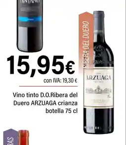 Cash Ifa ARZUAGA Vino tinto D.O.Ribera del Duero oferta