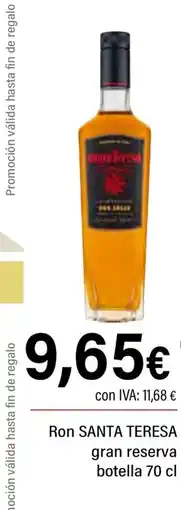 Cash Ifa SANTA TERESA ron gran reserva oferta