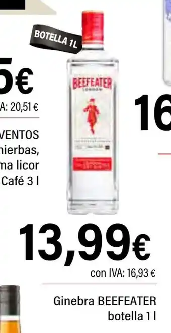 Cash Ifa BEEFEATER Ginebra oferta