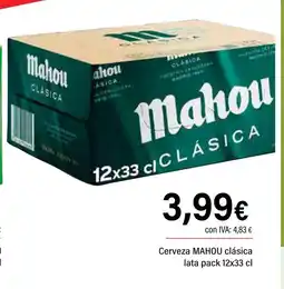 Cash Ifa MAHOU Cerveza mixta sabor limón oferta
