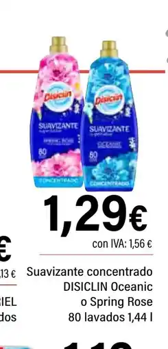 Cash Ifa DISICLIN Suavizante concentrado Oceanic o Spring Rose oferta