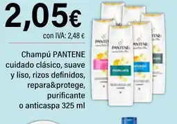 Cash Ifa PANTENE Champú cuidado clásico, suave y liso, rizos definidos, repara&protege, purificante oferta