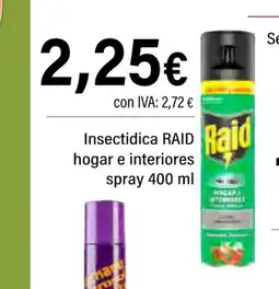 Cash Ifa RAID Insecticida hogar e interiores oferta