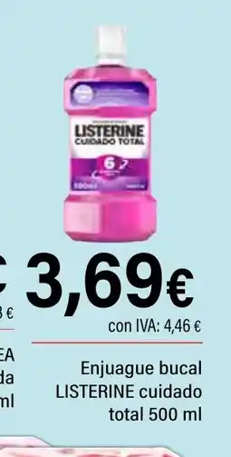 Cash Ifa LISTERINE Enjuague bucal cuidado oferta