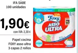 Cash Ifa FOXY Papel cocina asso ultra oferta
