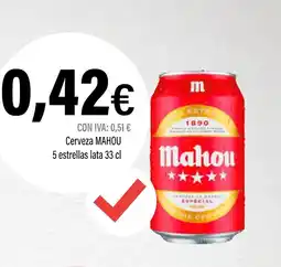 Cash Ifa MAHOU Cerveza 5 estrellas oferta
