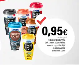 Cash Ifa KAIKU Bebida refrigerada Caffe Latte sin azúcar añadido oferta