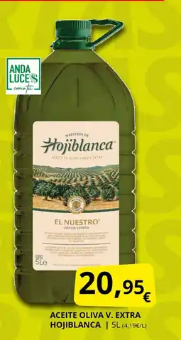 Supermercados MAS HOJIBLANCA Aceite oliva v extra oferta