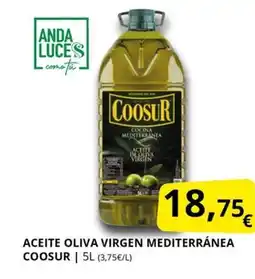 Supermercados MAS COOSUR Aceite oliva virgen mediterránea oferta