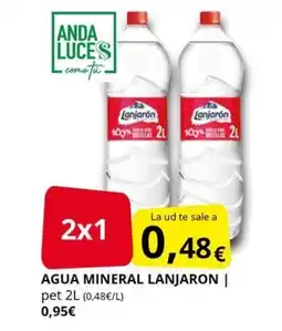 Supermercados MAS LANJARON Agua mineral oferta