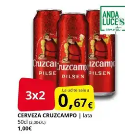 Supermercados MAS CRUZCAMPO Cerveza oferta