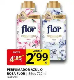 Supermercados MAS FLOR Perfumador azul o rosa oferta