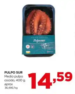 Alimerka PULPO SUR Medio pulpo cocido oferta