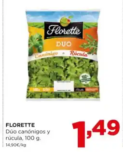 Alimerka FLORETTE Dúo canónigos y rúcula oferta