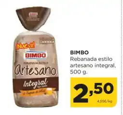 Alimerka BIMBO Rebanada estilo artesano integral oferta