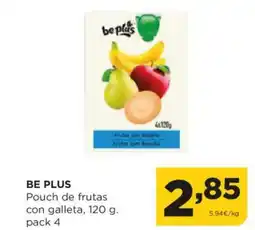 Alimerka BE PLUS Pouch de frutas con galleta oferta