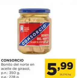 Alimerka CONSORCIO Bonito del norte en aceite de girasol oferta