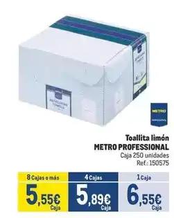 Makro Metro professional - toallita limón oferta