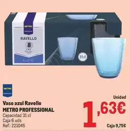Makro Metro professional - vaso azul ravello oferta