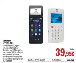 Makro Datfone mypos g02 oferta