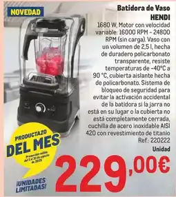 Makro Sistema - batidora de vaso oferta