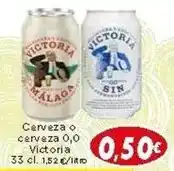 Supermercados Piedra Victoria - cerveza o cerveza 0,0 oferta