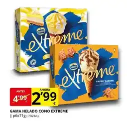 Supermercados MAS Extreme - helado cono oferta