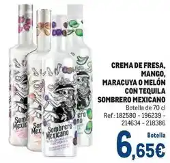Makro Sombrero mexicano - crema de fresa, mango, maracuya o melon con tequila oferta